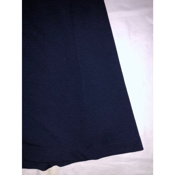 GAP women's navy blue fitted flare dress size 10 zipper back - Picture 2 of 6